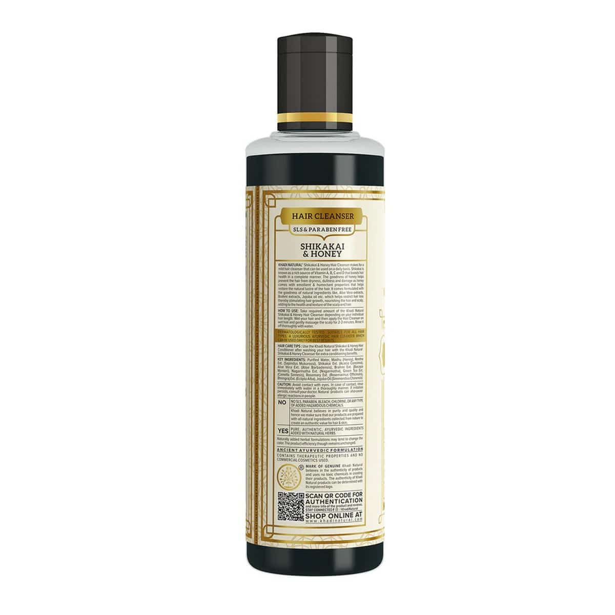 Khadi Natural Shikakai & Honey Paraben Free Hair Cleanser (210 ml)