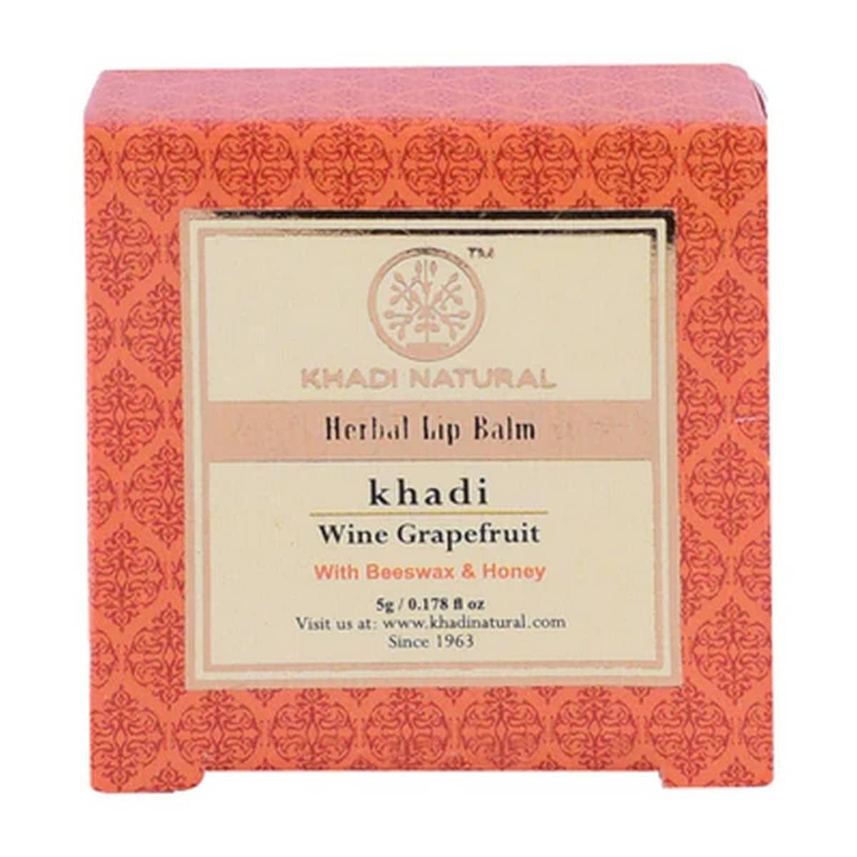 Khadi Natural Wine Grapefruit Lip Balm (5g)