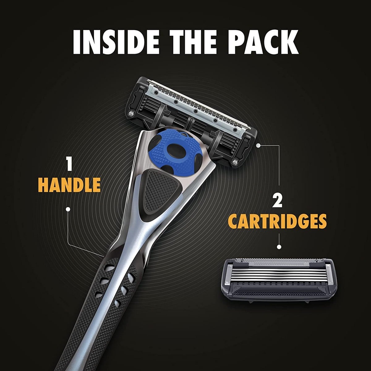 Kloze Advance 5 Shaving Razor For Men + Trimmer Blade (2 Cartridges)