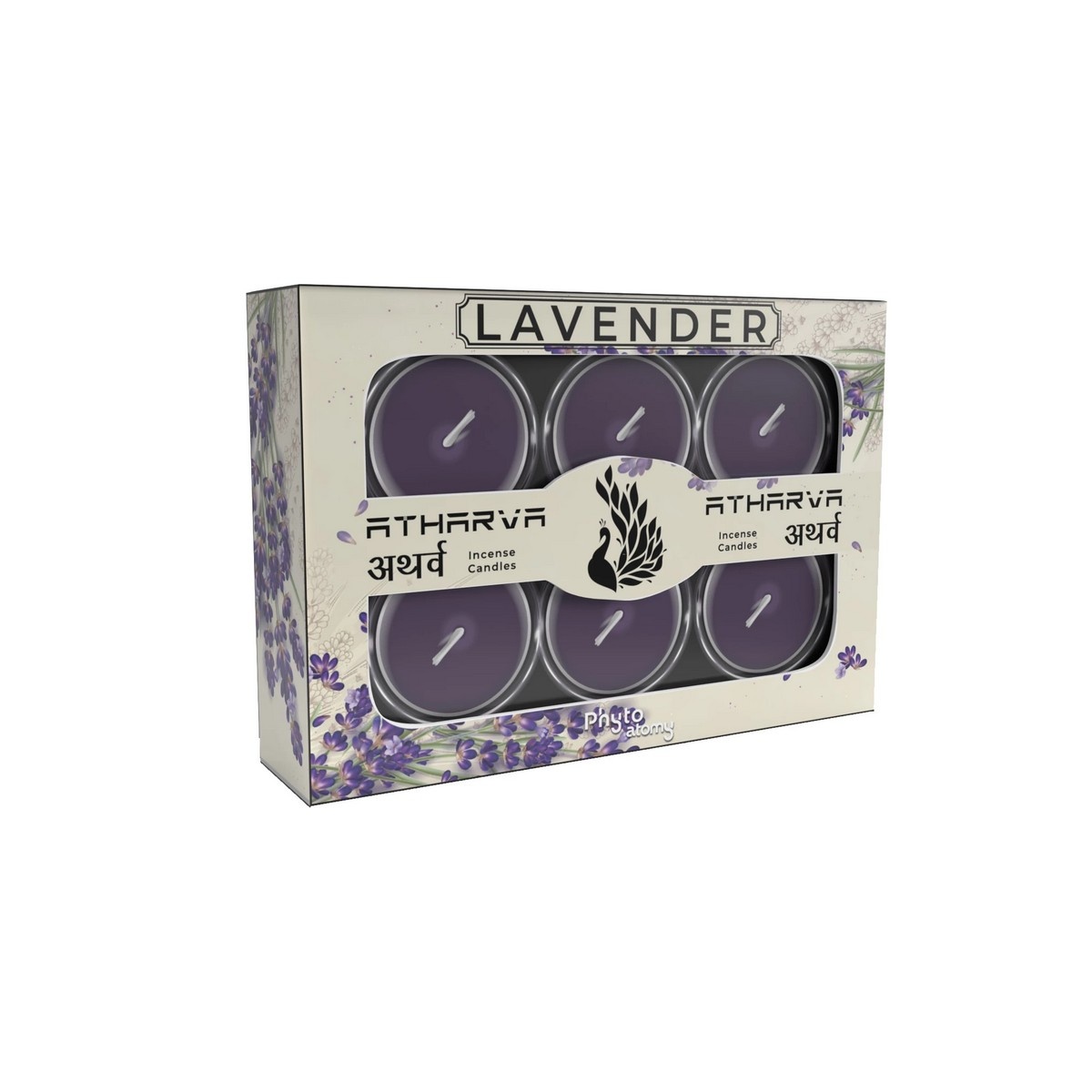 Lavender Atharva Incense Candles (12 Pcs.)