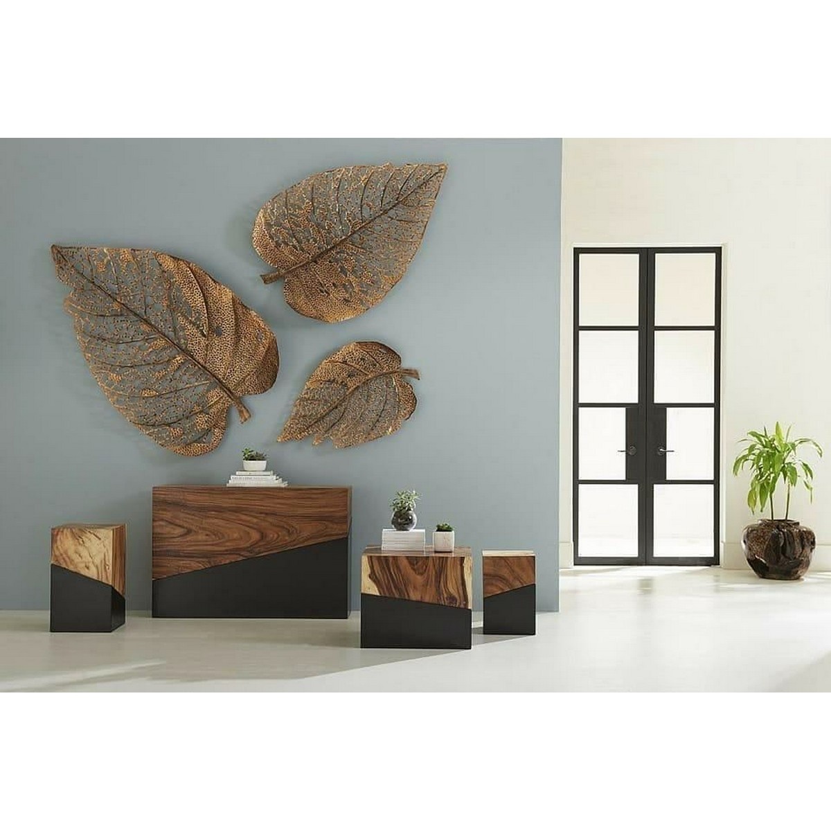 Big and Small Size Golden Leafs for Wall Decor