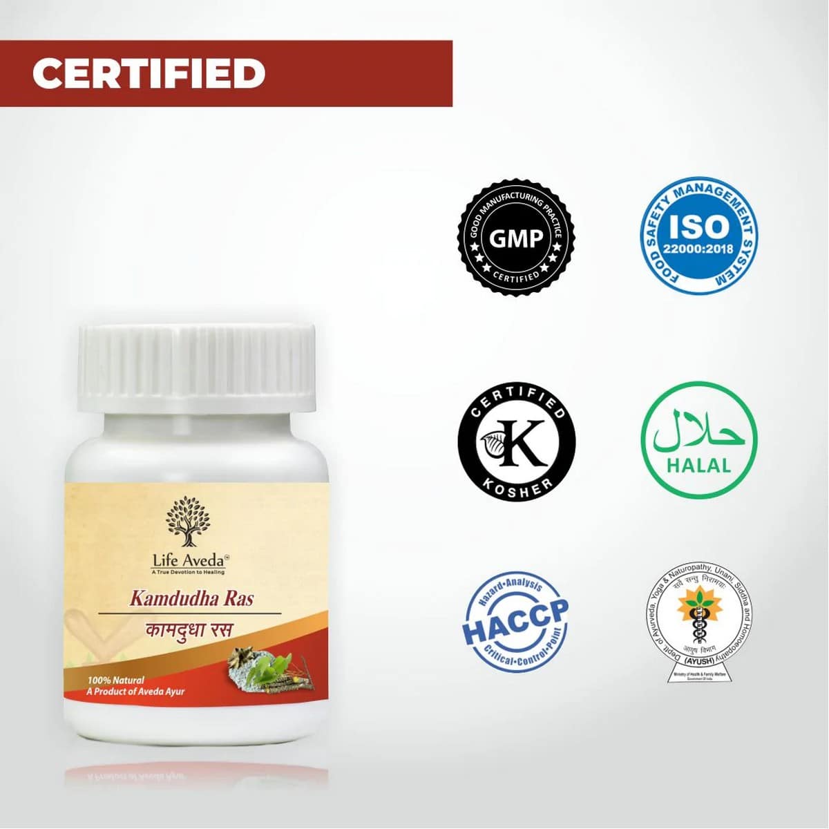 Life Aveda Kamdudha Ras (60 Tabs)