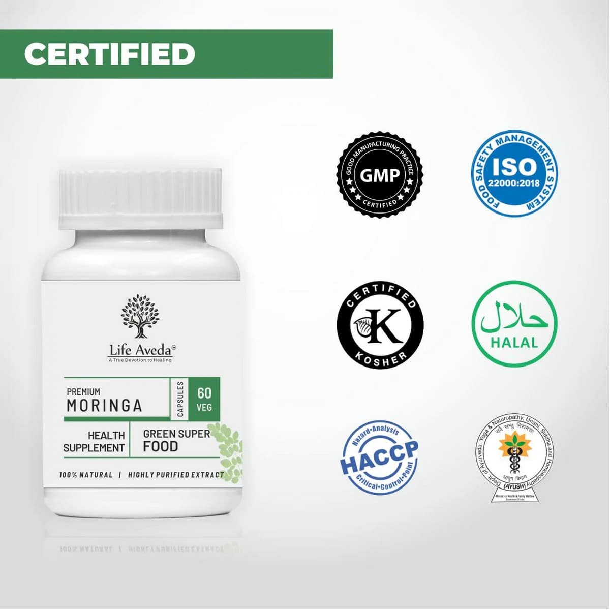 Life Aveda Premium Moringa Capsules (60 Caps)