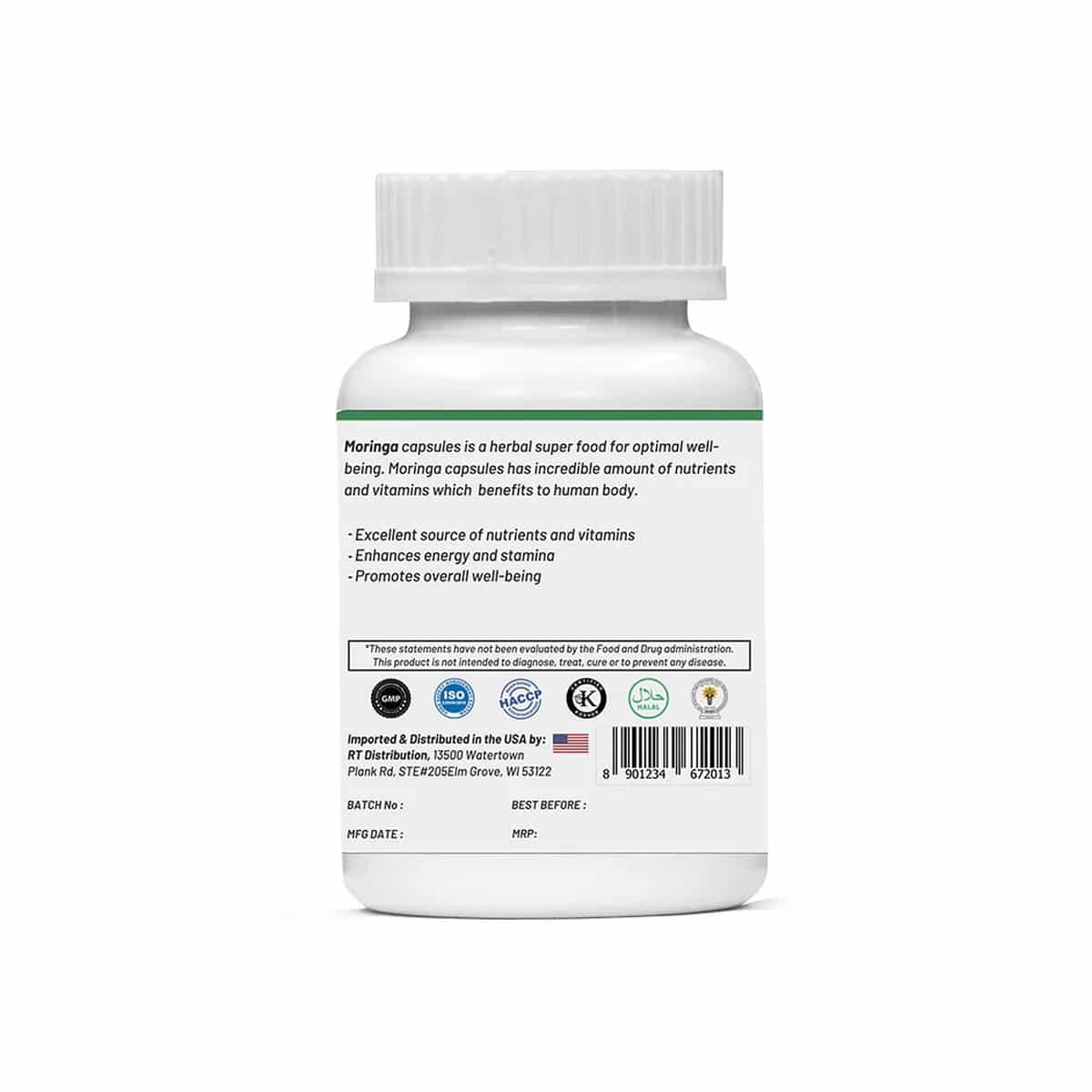 Life Aveda Premium Moringa Capsules (60 Caps)