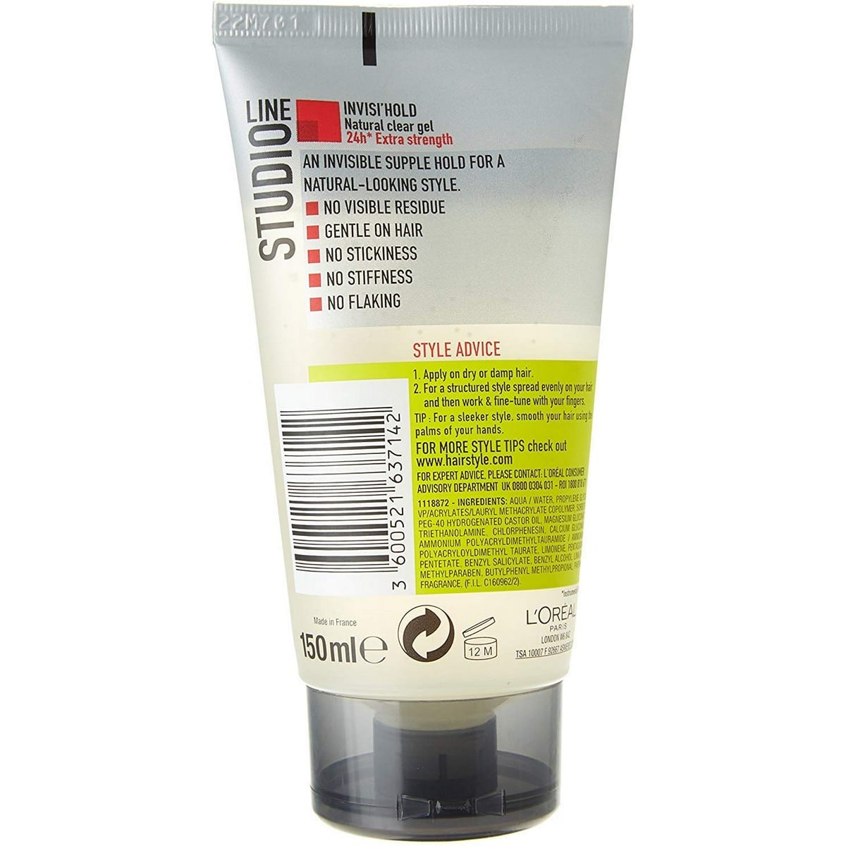 Loreal Invisi'Hold 6 Gel Normal Strength (150 ml)