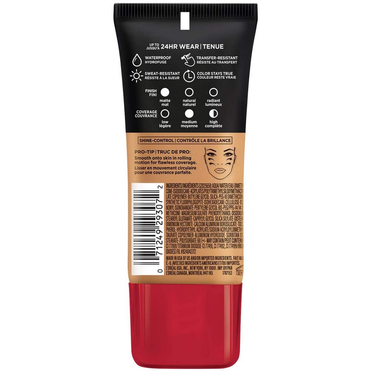 Loreal Pro-Matte Foundation 108 Caramel Beige (30 ml)