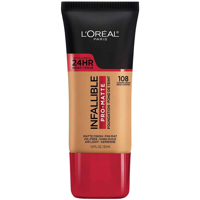 Loreal Pro-Matte Foundation 108 Caramel Beige (30 ml)