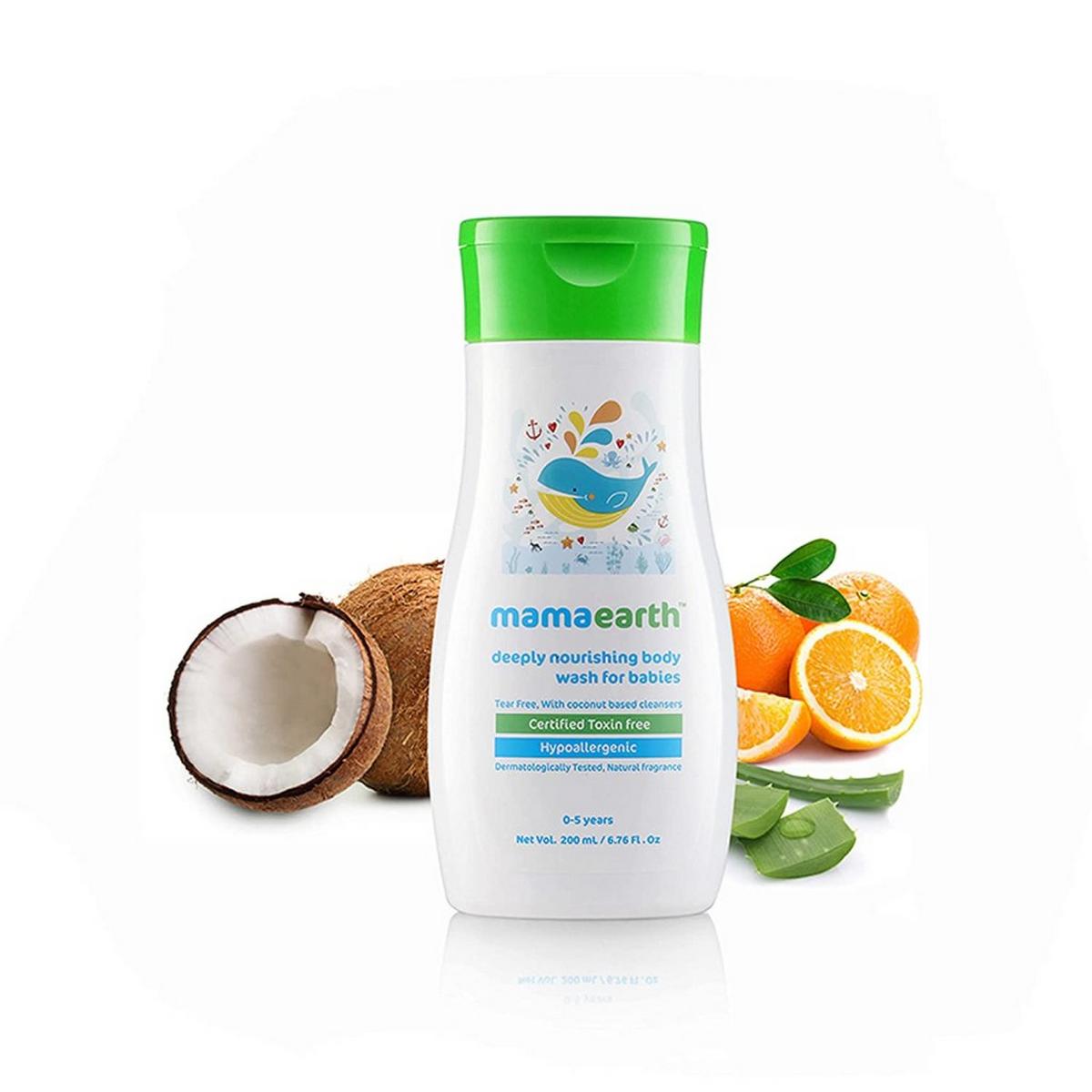 Mamaearth Deeply nourishing wash for babies (200 ml)