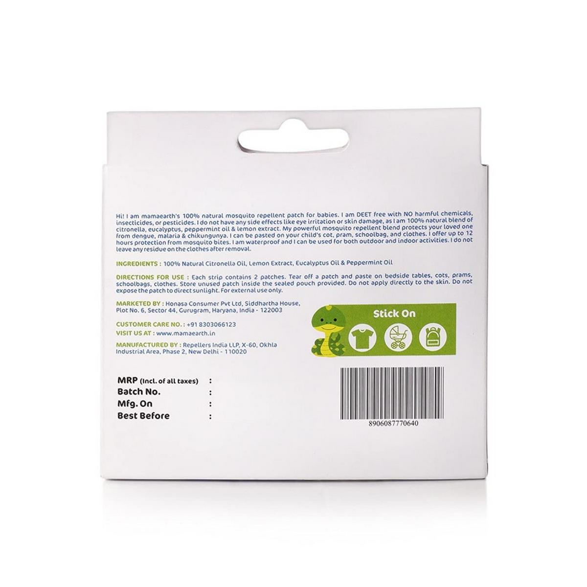 Mamaearth Natural Repellent Mosquito Patches (50 ml)