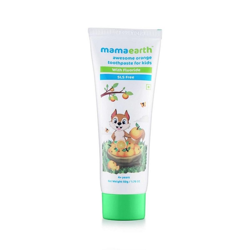 Mamaearth Natural Toothpaste, Orange Flavour (50gm)
