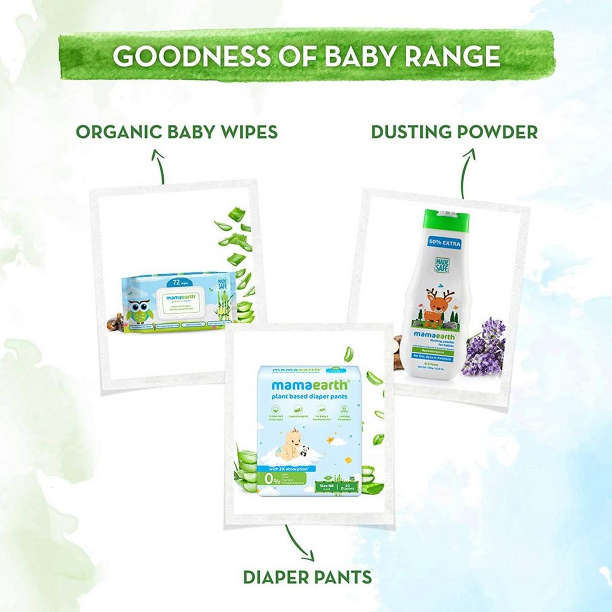 Mamaearth Organic Bamboo Based Baby Wipes (72 wipes)