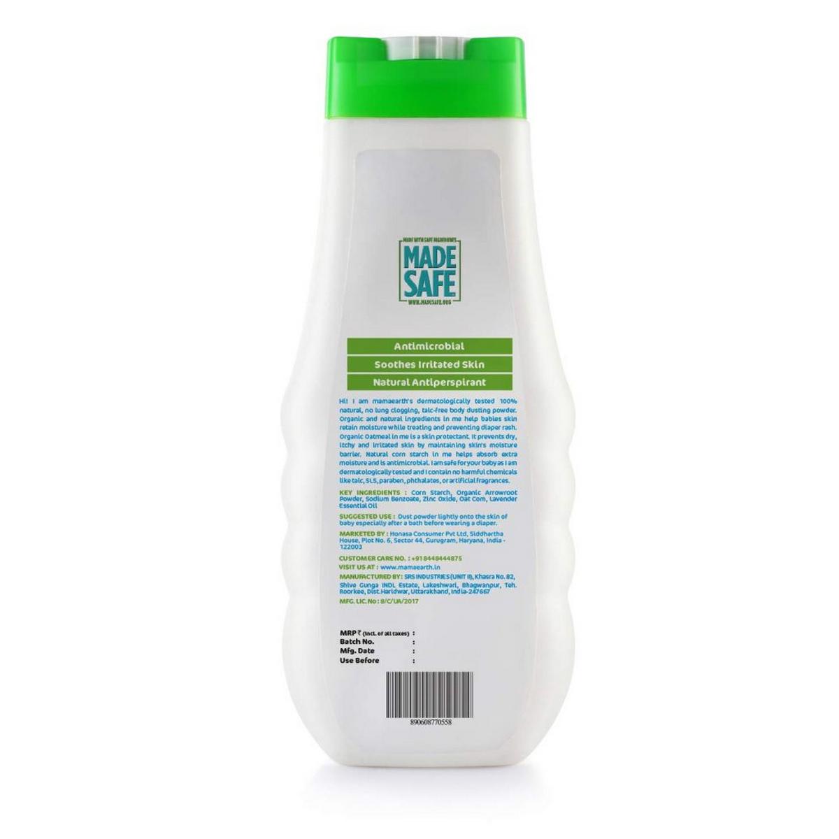 Mamaearth dusting powder with organic oatmeal (150g)