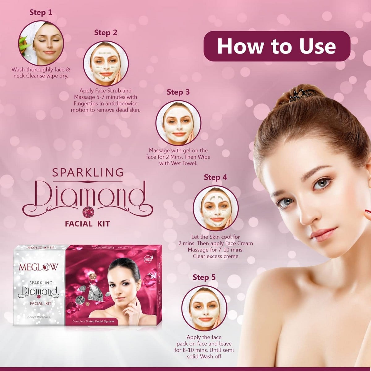 Meglow Skin Care Combo For Women (Pack Of 3)