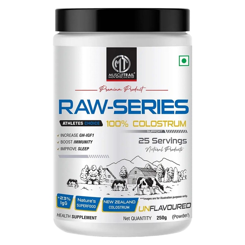 Muscletrail Raw SeriesÂ 100% Colostrum (250 grams)
