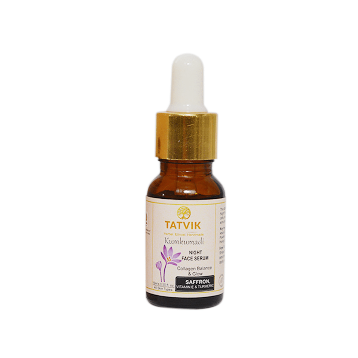 Tatvik Kumkumadi Night Face Serum Saffron, Turmeric & Vitamin E (15ml)