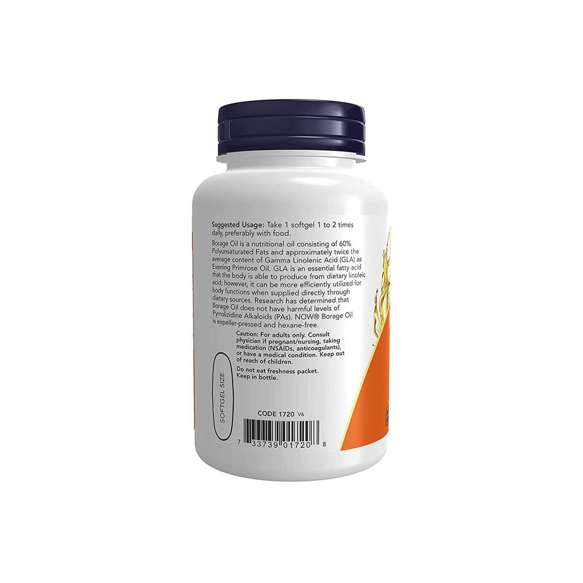 NOW Foods Borage Oil 1000mg (60 softgels)