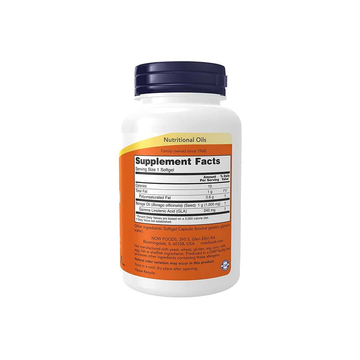NOW Foods Borage Oil 1000mg (60 softgels)