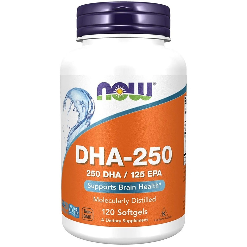 NOW Foods DHA - 250 mg (120 Softgels)