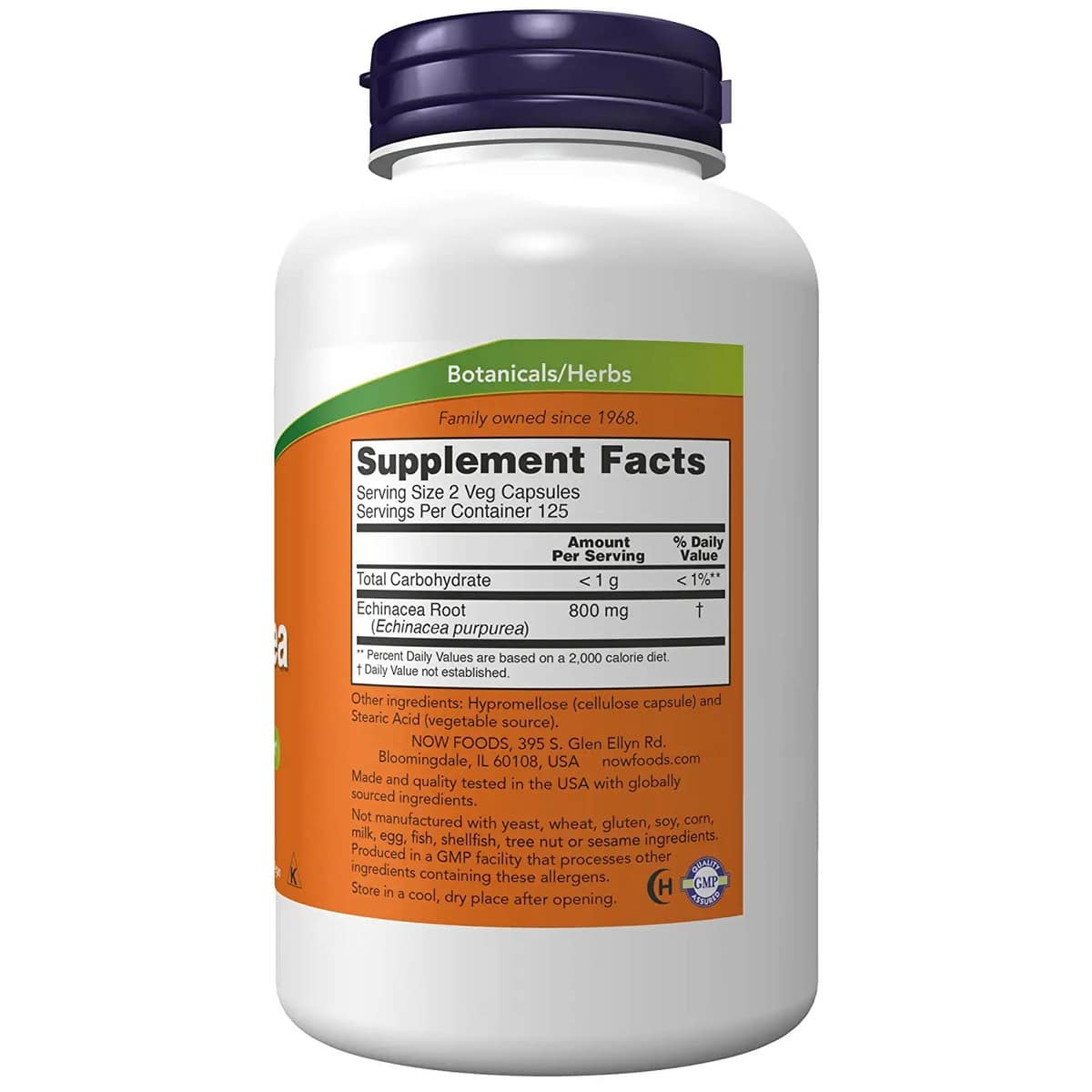 NOW Foods Echinacea 400mg (250 capsules)