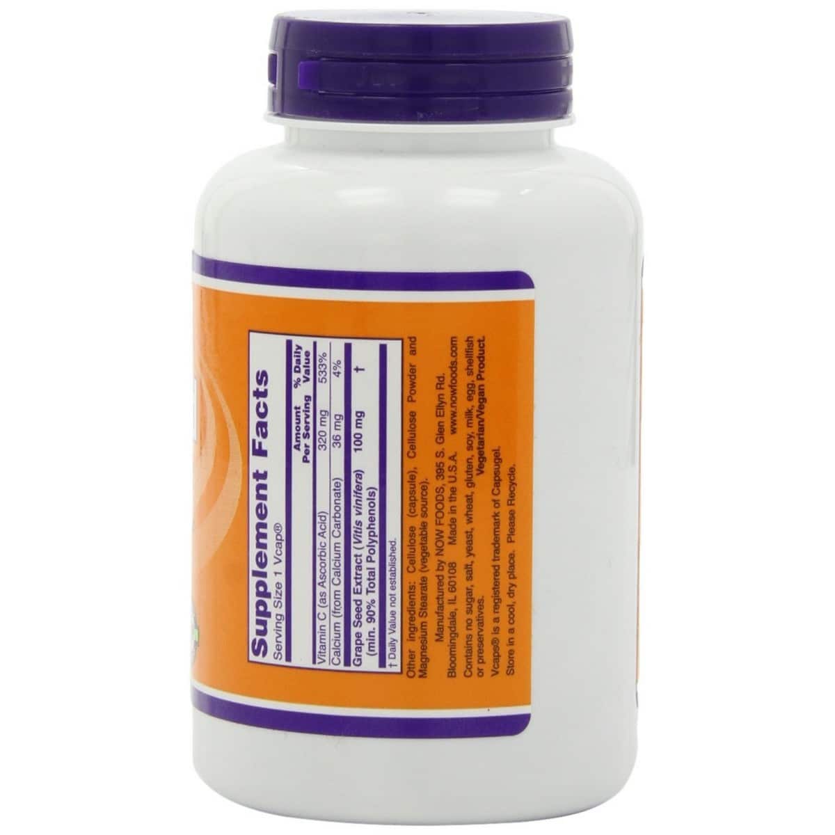 NOW Foods Grape Seed 100 mg (200 capsules)