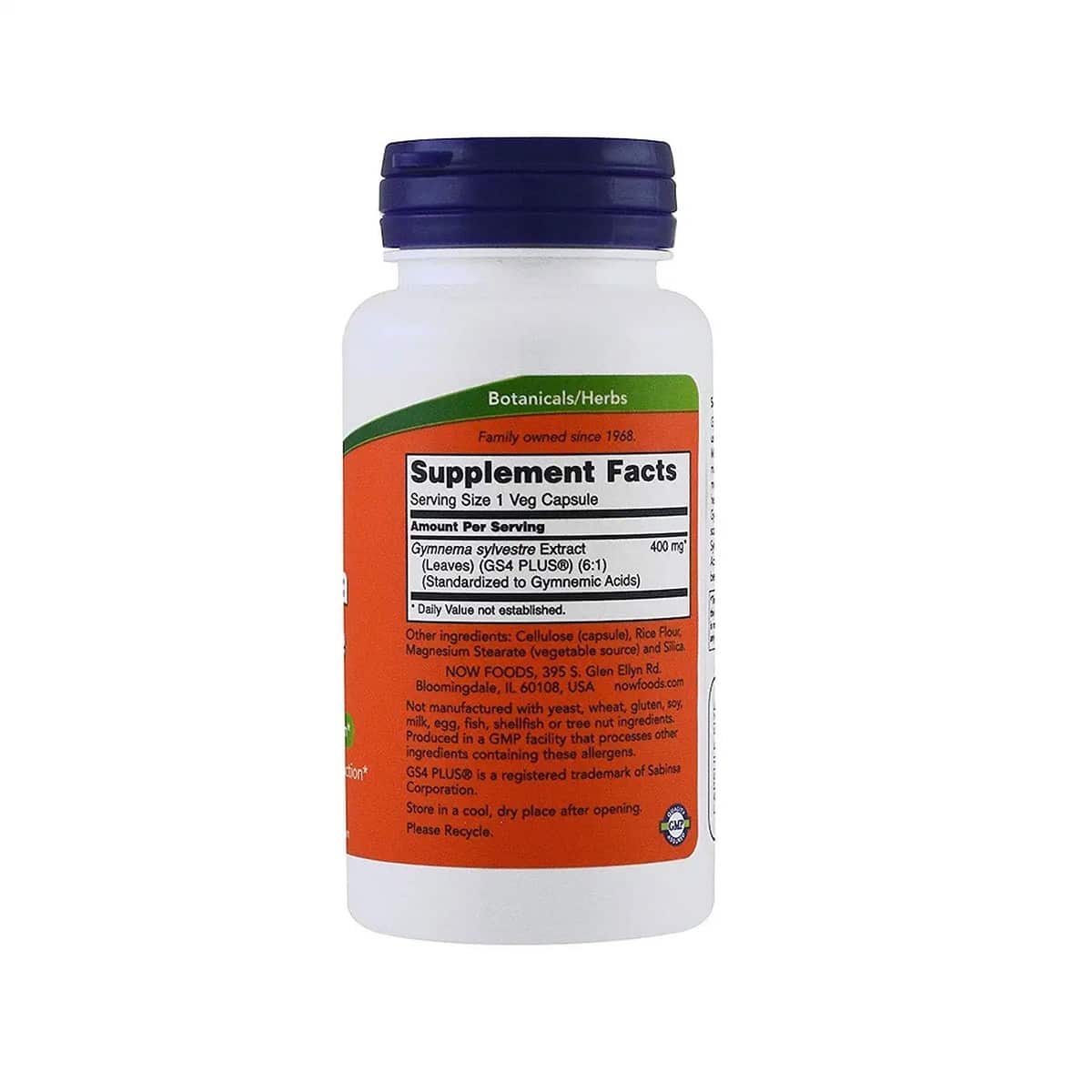 NOW Foods Gymnema Sylvestre 400mg (90 capsules)