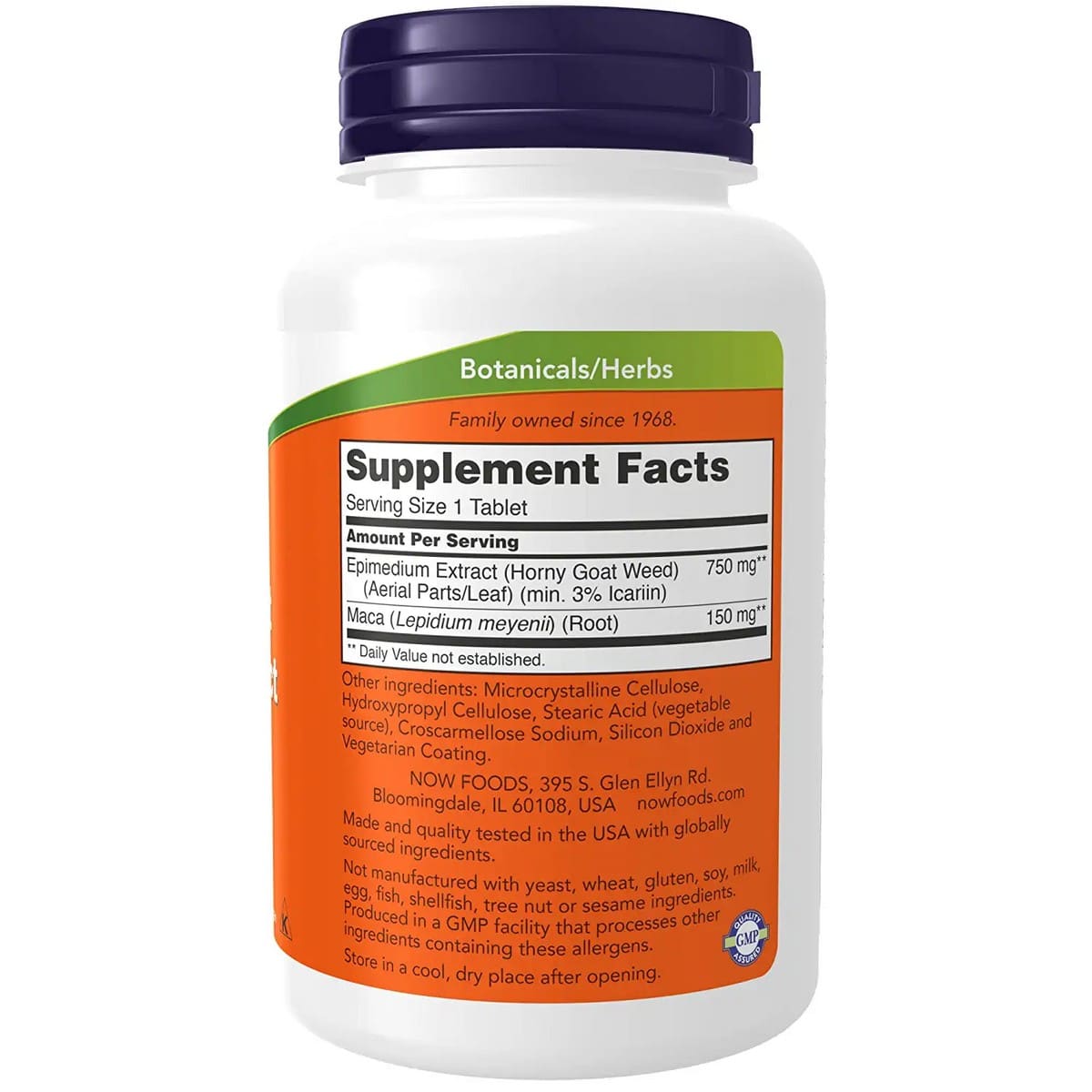 NOW Foods Horny Goat Weed Extract 750mg (90 tablets)