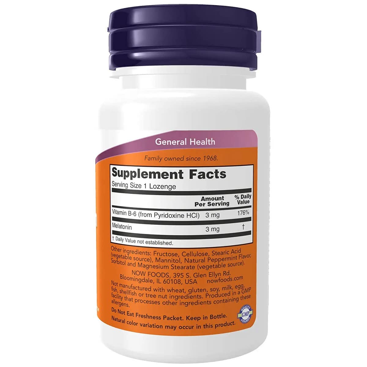 NOW Foods Melatonin 3mg Chewable (180 tablets)