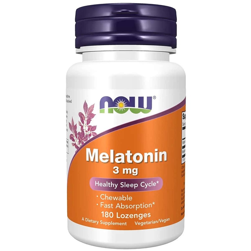 NOW Foods Melatonin 3mg Chewable (180 tablets)