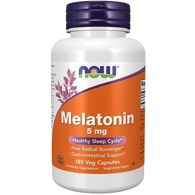 NOW Foods Melatonin 5mg Vcaps (180 capsules)