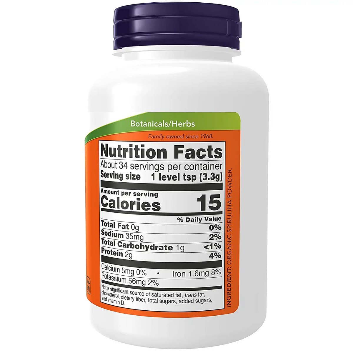 NOW Foods Spirulina Powder 4 Ounce (113 grams)