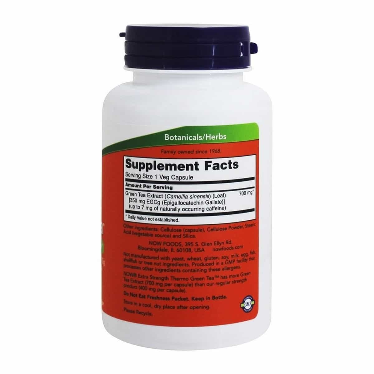 NOW Foods Thermo Green Tea Veg (90 capsules)