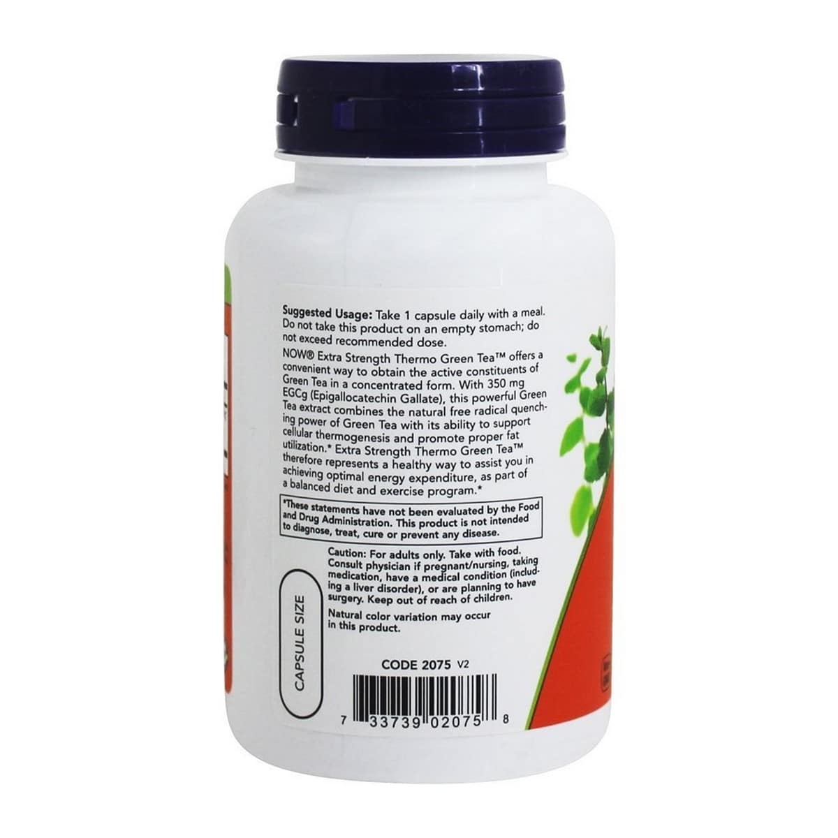 NOW Foods Thermo Green Tea Veg (90 capsules)