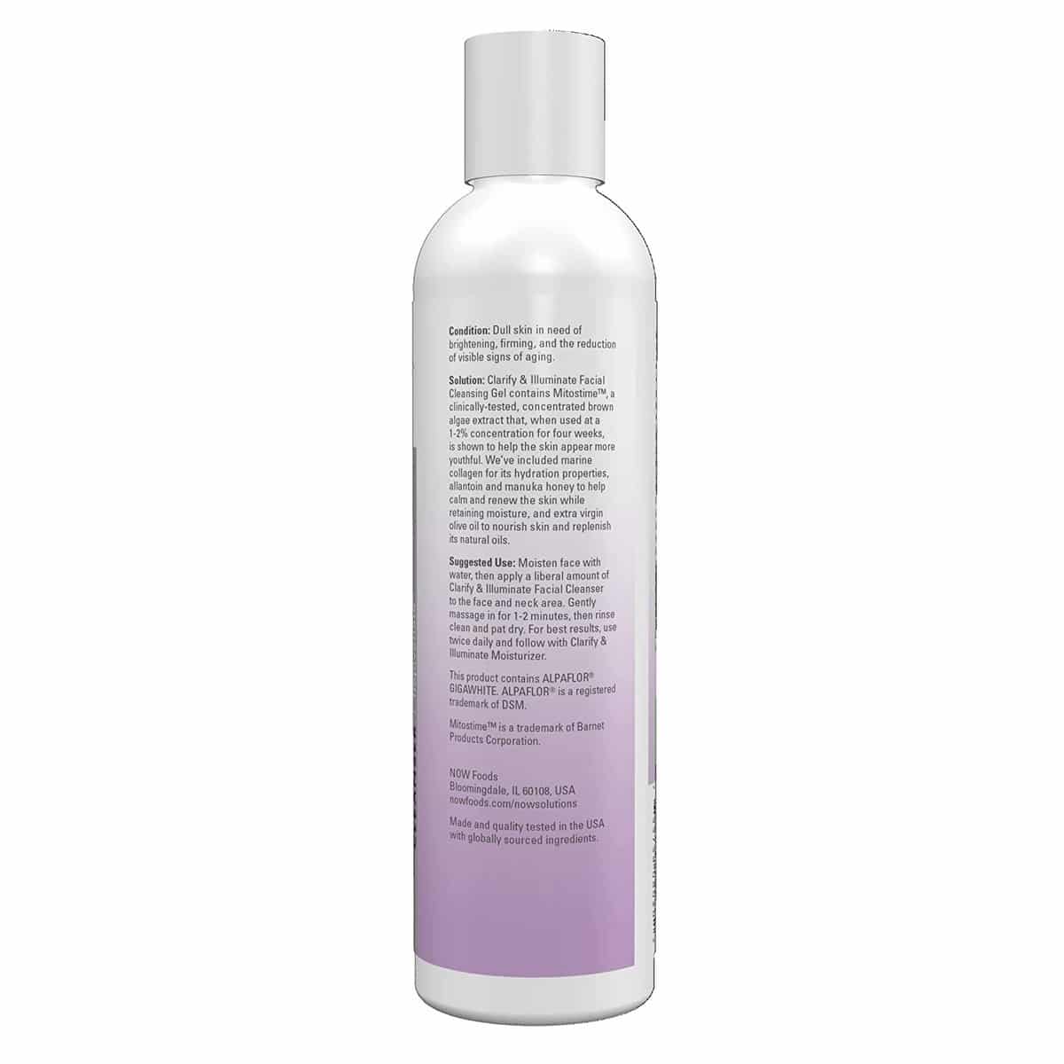 NOW Solutions Clarify and Illuminate Facial Cleansing Gel (237 ml)