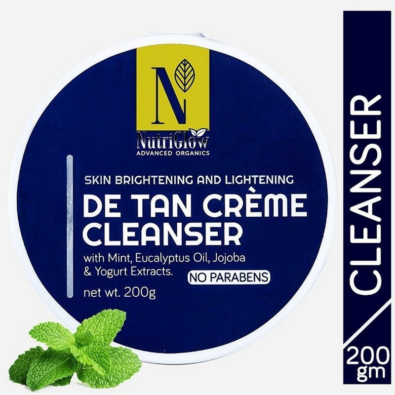 Nutriglow Advanced Organic De Tan Creme Cleanser (200 gm)