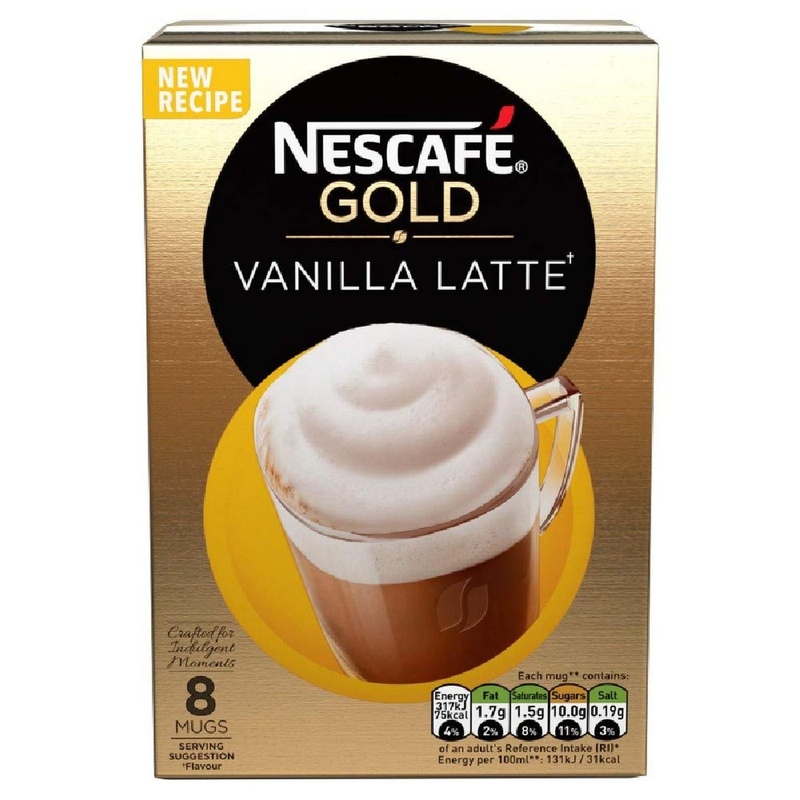 Nescafe Cafe Latte Vanilla Coffee 185 grams (Pack of 8) (Copy)