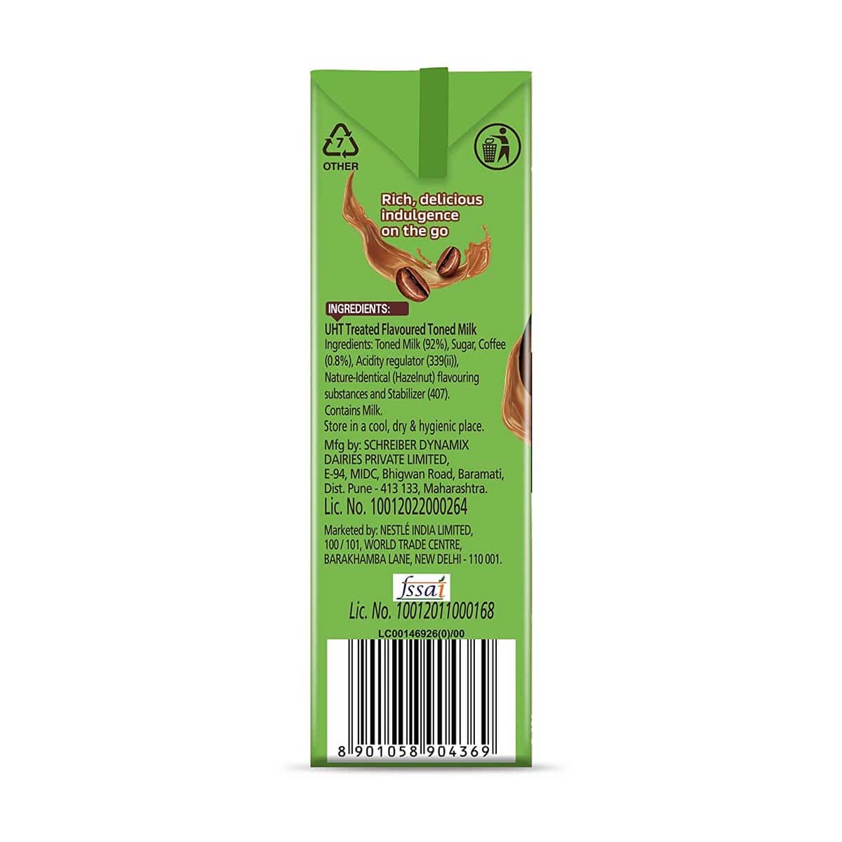 Nescafe Ready to Drink Coffee Hazelnut (180 ml)
