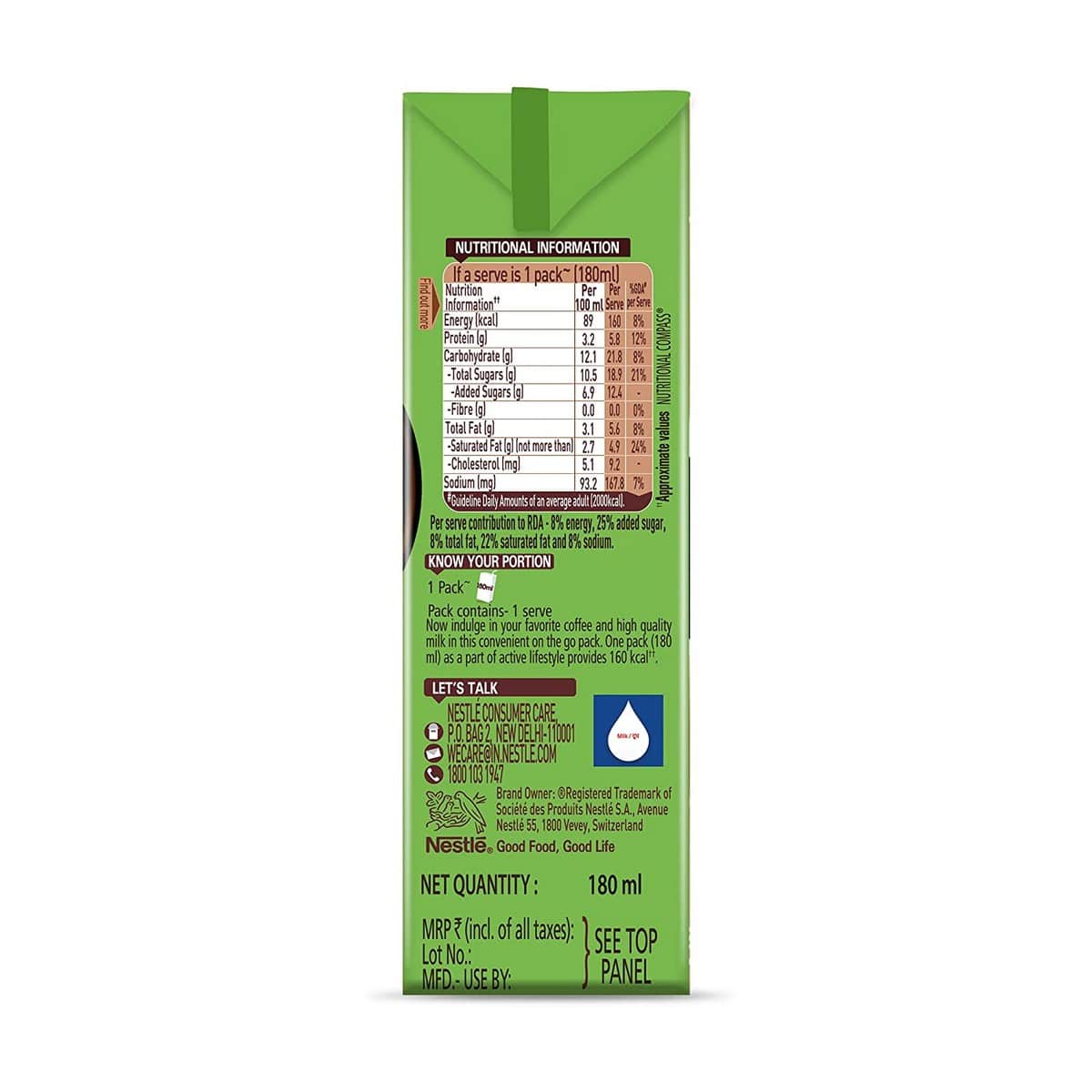 Nescafe Ready to Drink Coffee Hazelnut (180 ml)