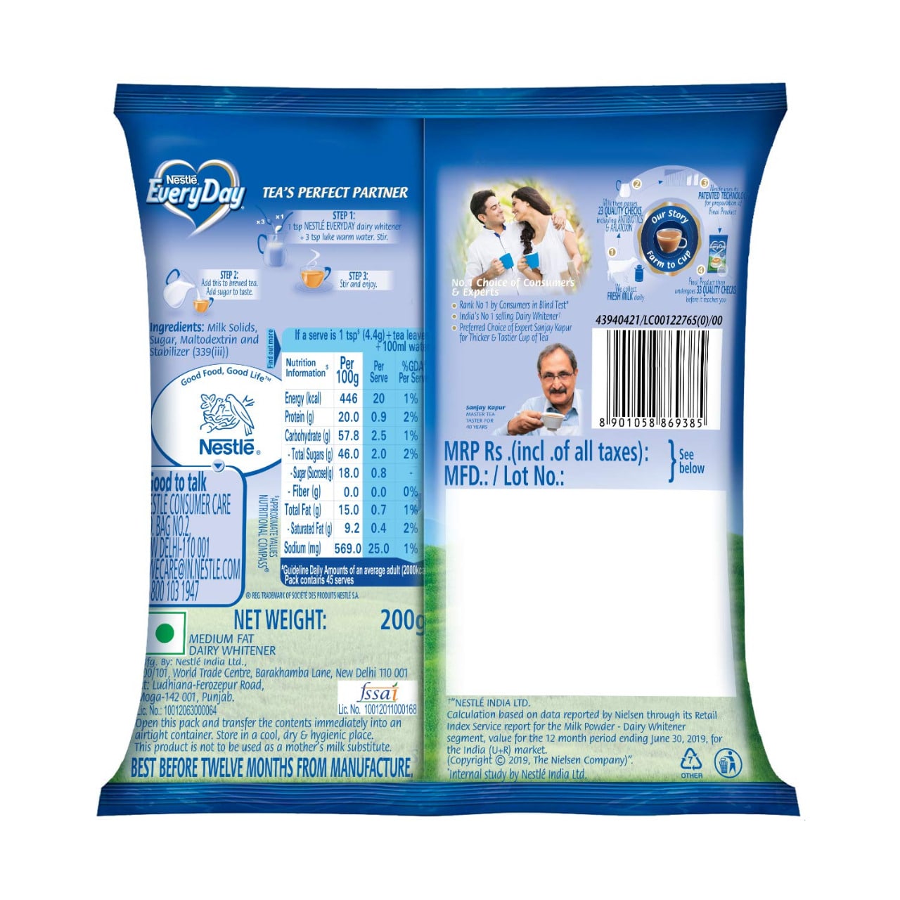 Nestle Everyday Dairy Whitener (200 grams)