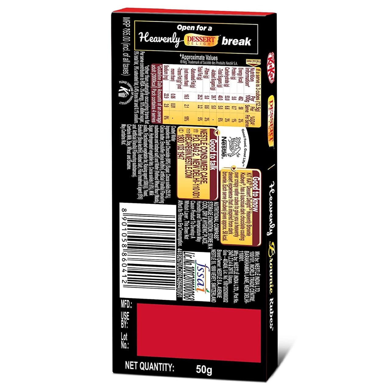 NestlÃ© KitKat Dessert Delight Chocolate (50 grams)