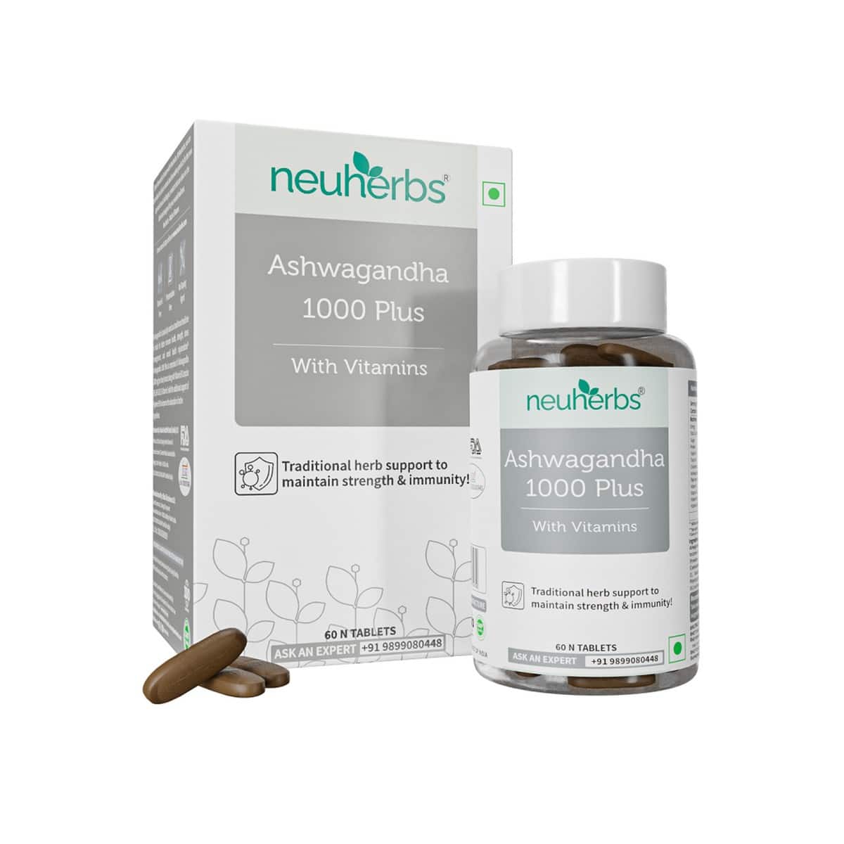 Neuherbs Ashwagandha 1000 Plus (60 Tabs)