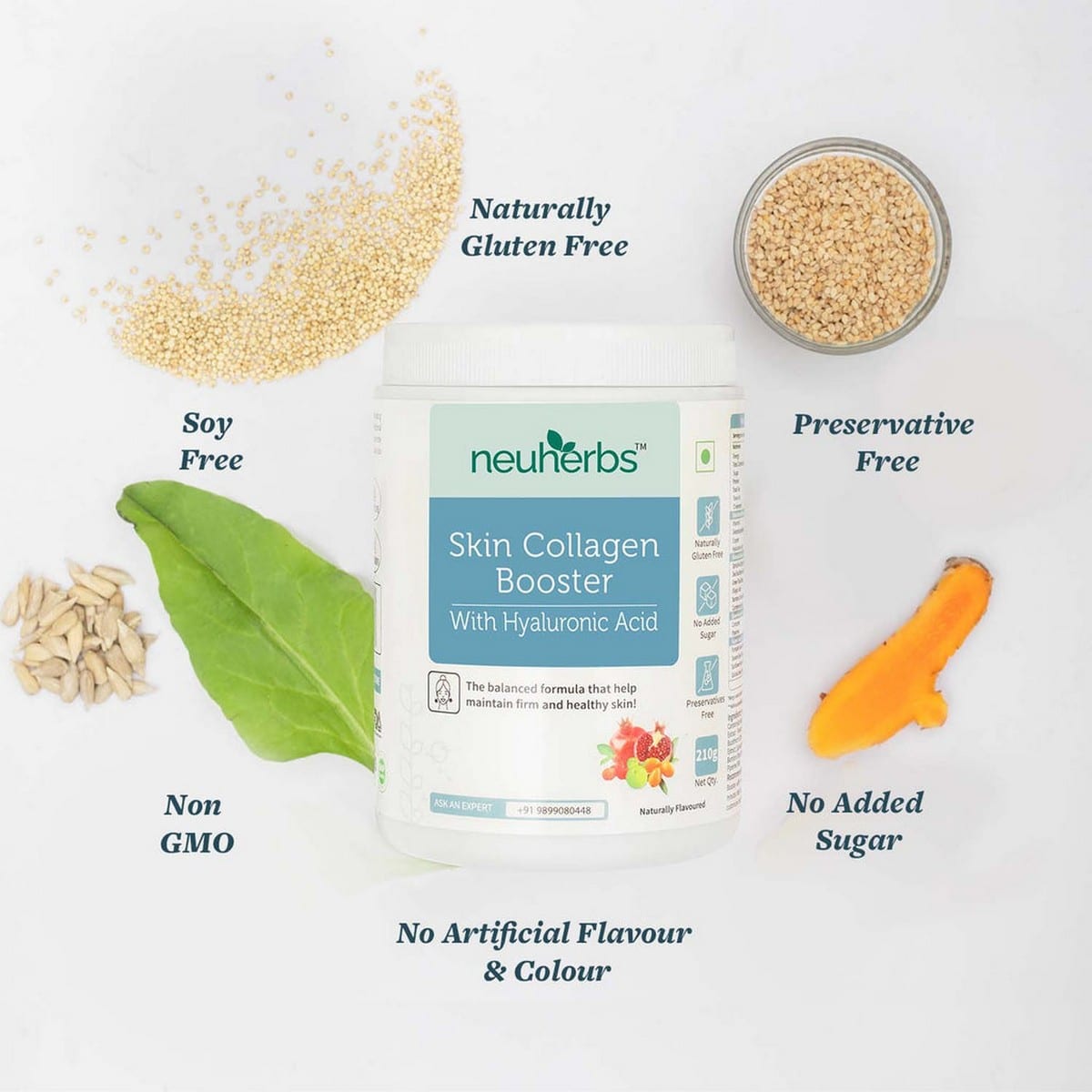 Neuherbs Skin Collagen Booster Supplement (210 g)