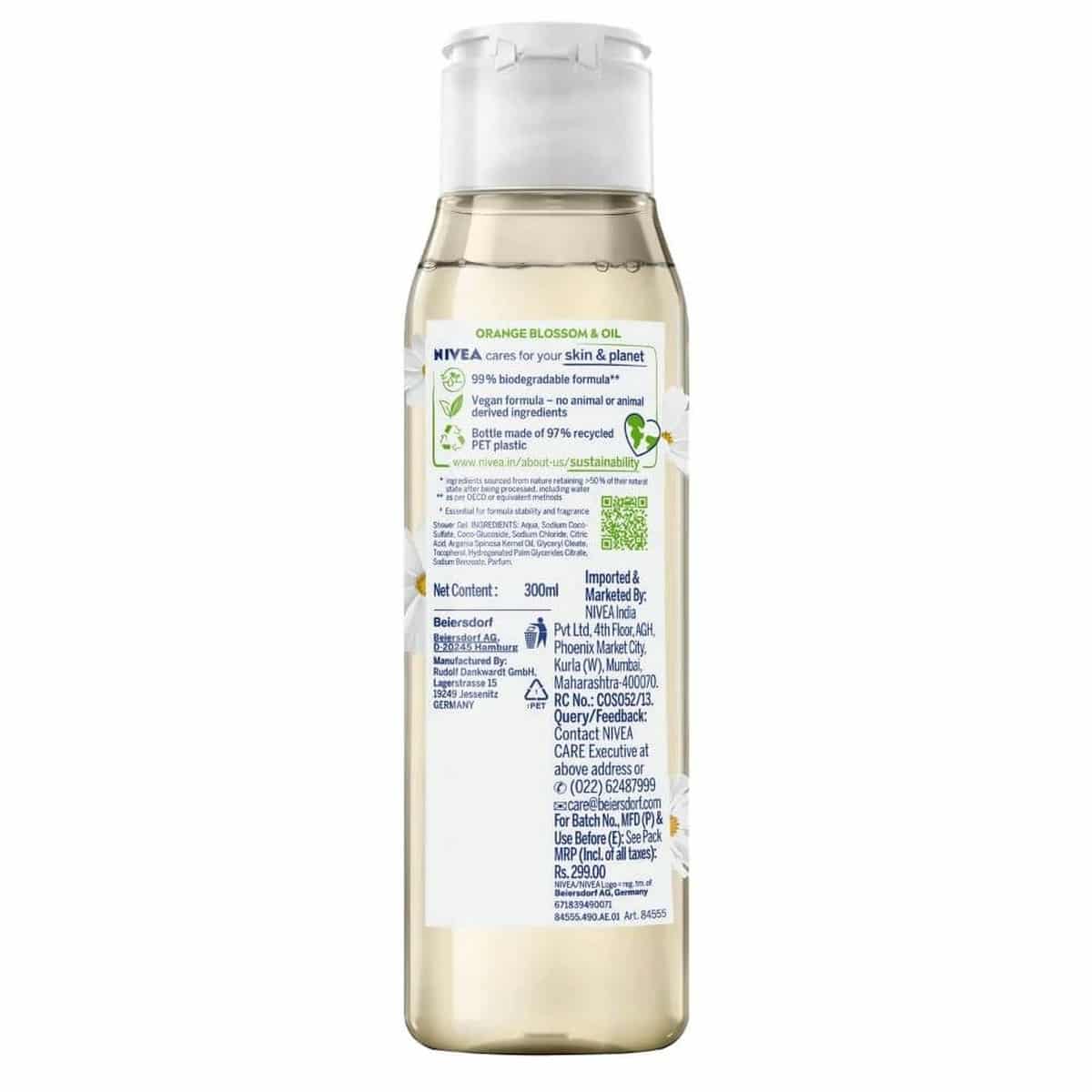 Nivea Shower Gel Orange Blossom & Oil (300 ml)