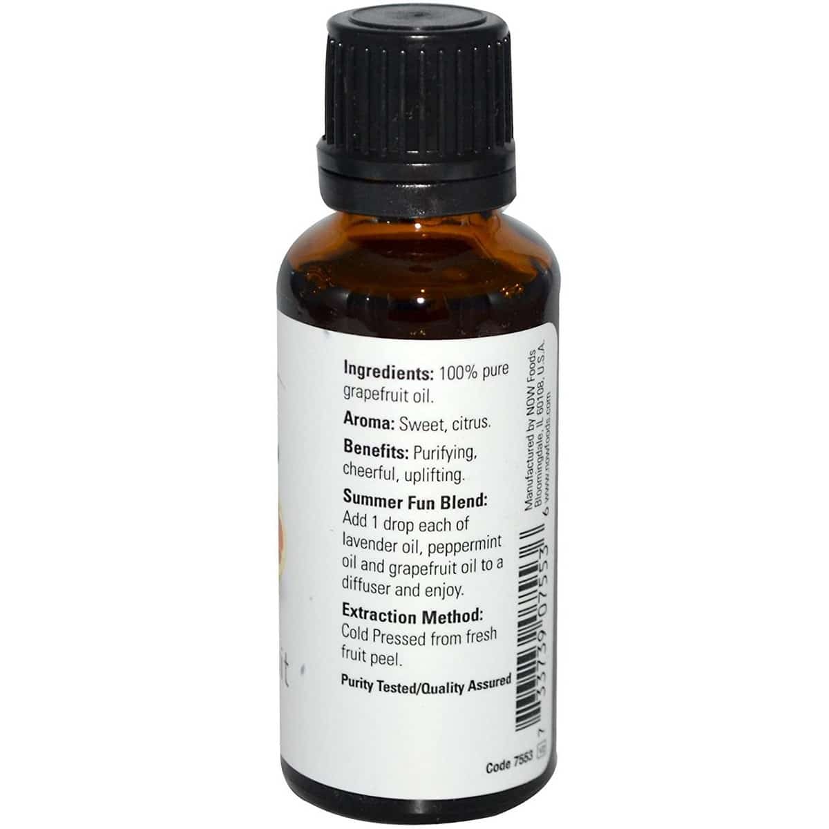 Now Foods 100% Pure Grapefruit Oil (30 ml)