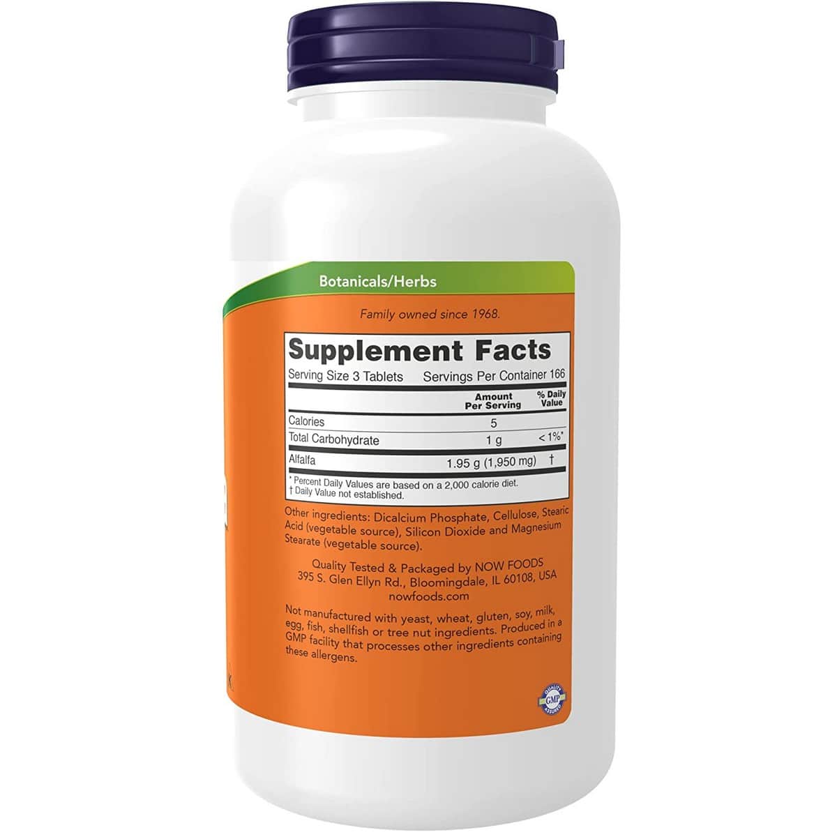 Now Foods Alfalfa 10 Grain 650 mg (500 tablets)