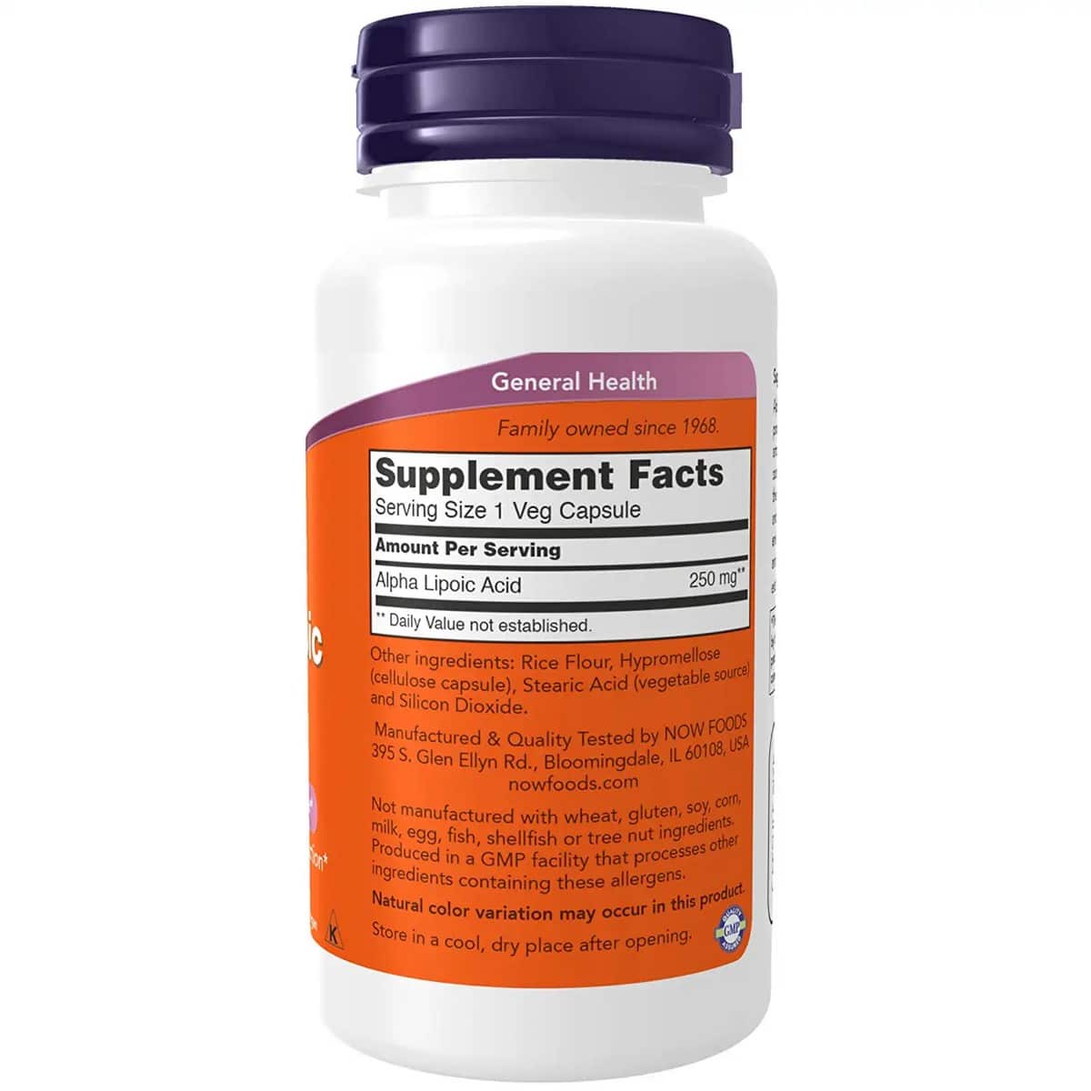 Now Foods Alpha Lipoic Acid 250 mg (60 capsules)