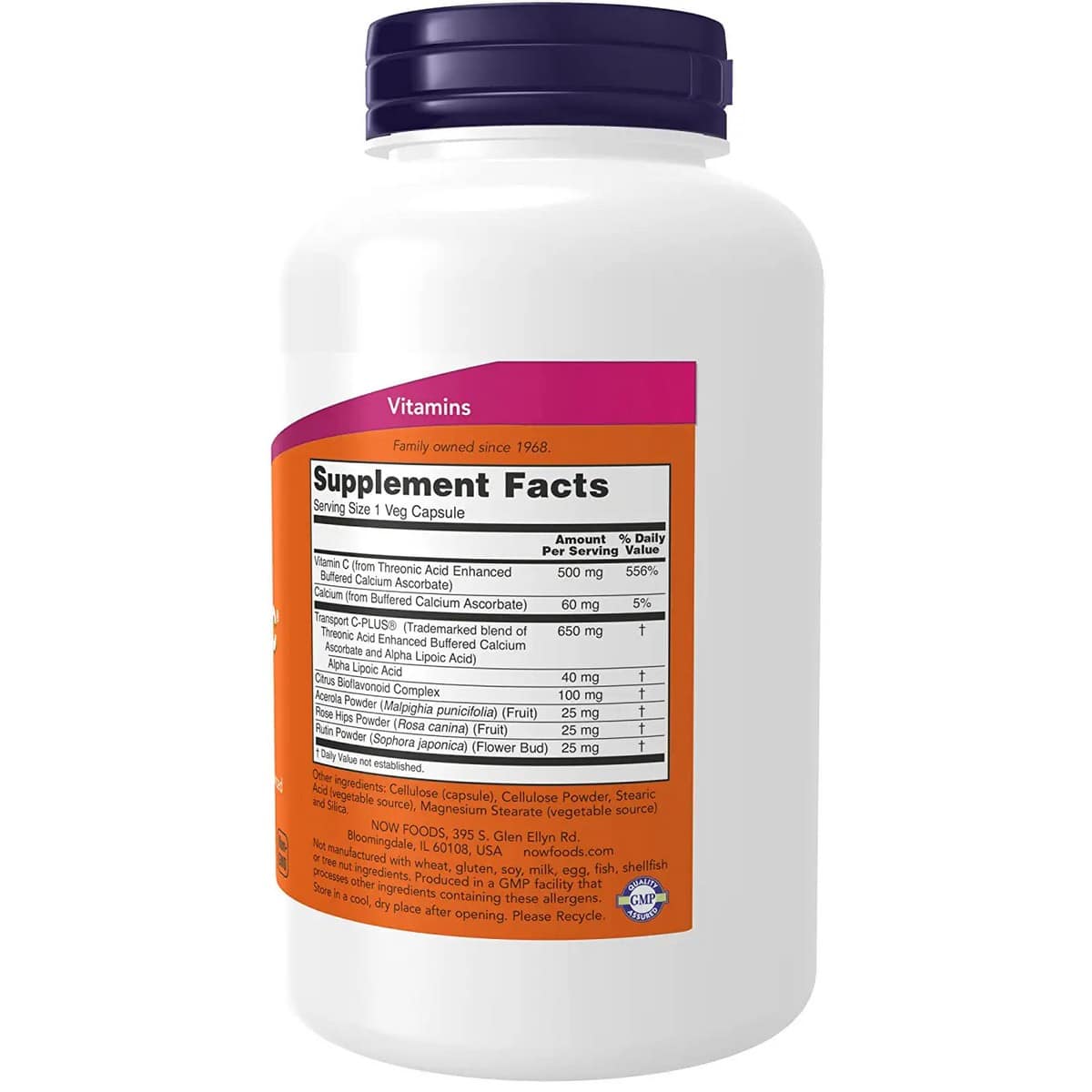 Now Foods Alpha-sorb-c 500mg (180 capsules)