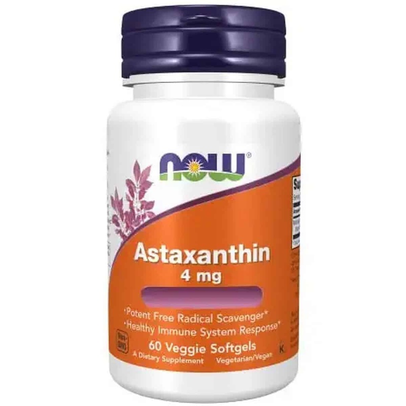 Now Foods Astaxanthin 4 Mg Support Eye Health Capsules (60 capsules)