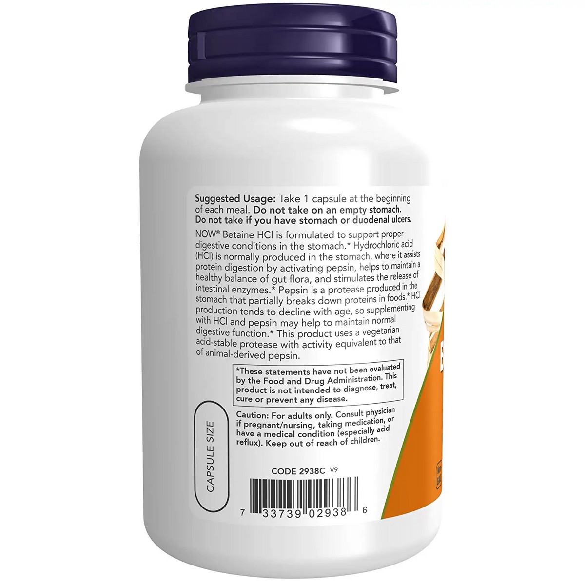 Now Foods Betaine HCL 648 mg 120 (capsules)