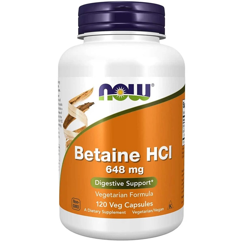 Now Foods Betaine HCL 648 mg 120 (capsules)
