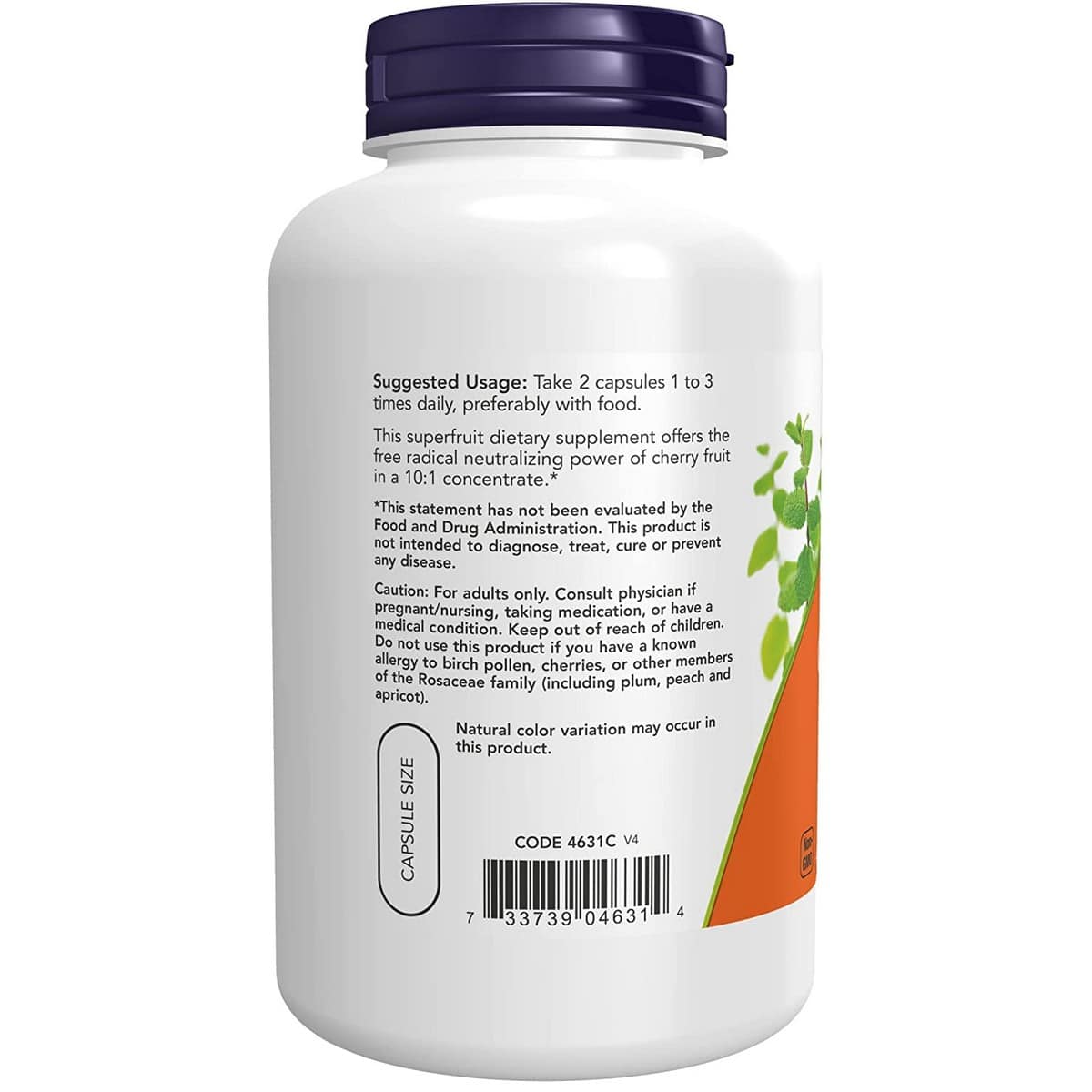 Now Foods Black Cherry Fruit Extract (180 capsules)